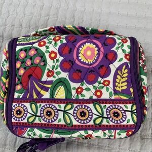 Vera Bradley Viva La Vera Pattern Small Hanging Cosmetic Bag Retired